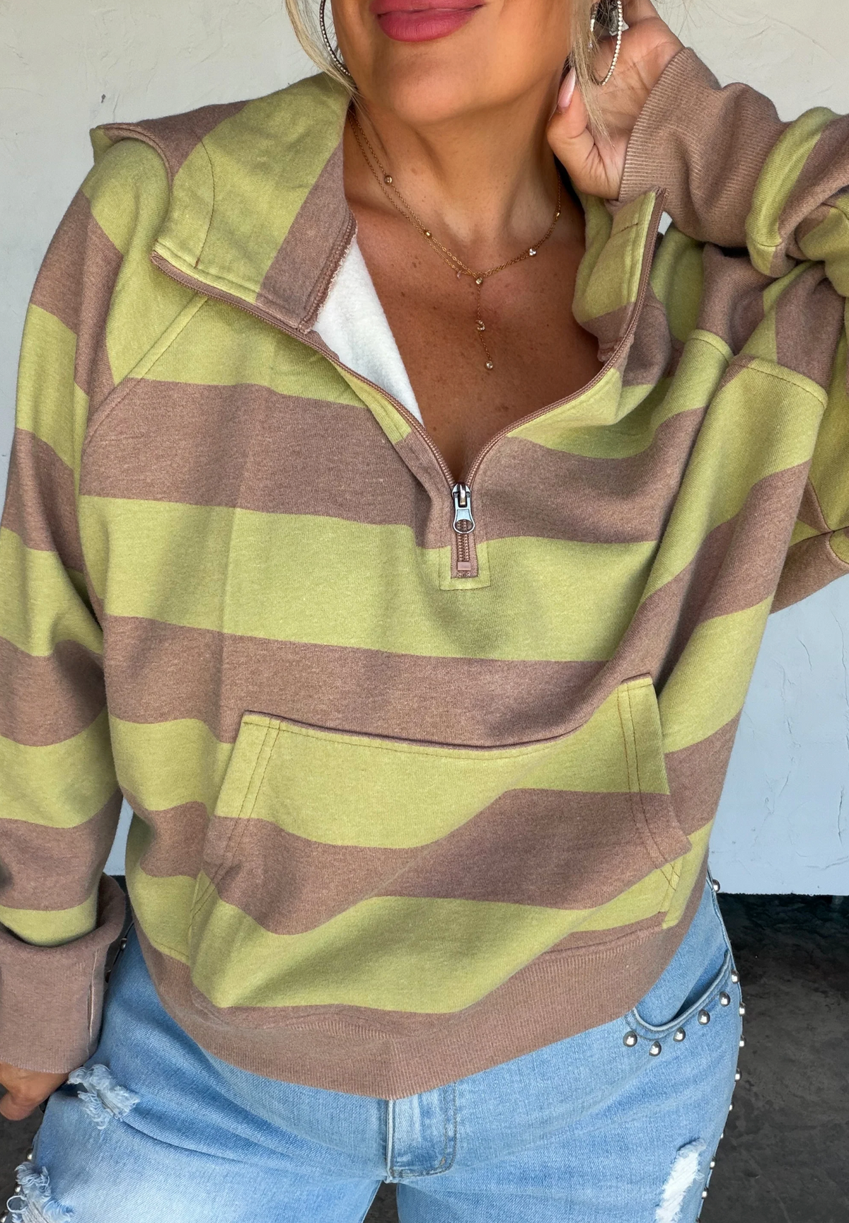 *PREORDER* STRIPE EASY DOES IT PULLOVER