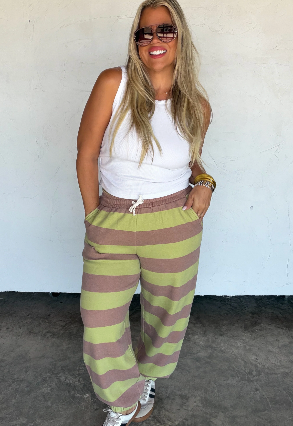 *PREORDER* LILA STRIPE JOGGERS