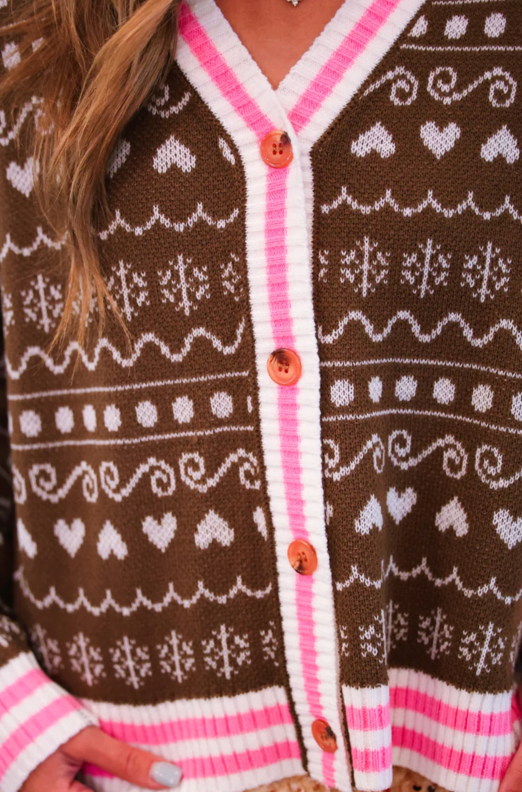 *PREORDER* Gingerbread Knit Cardigan