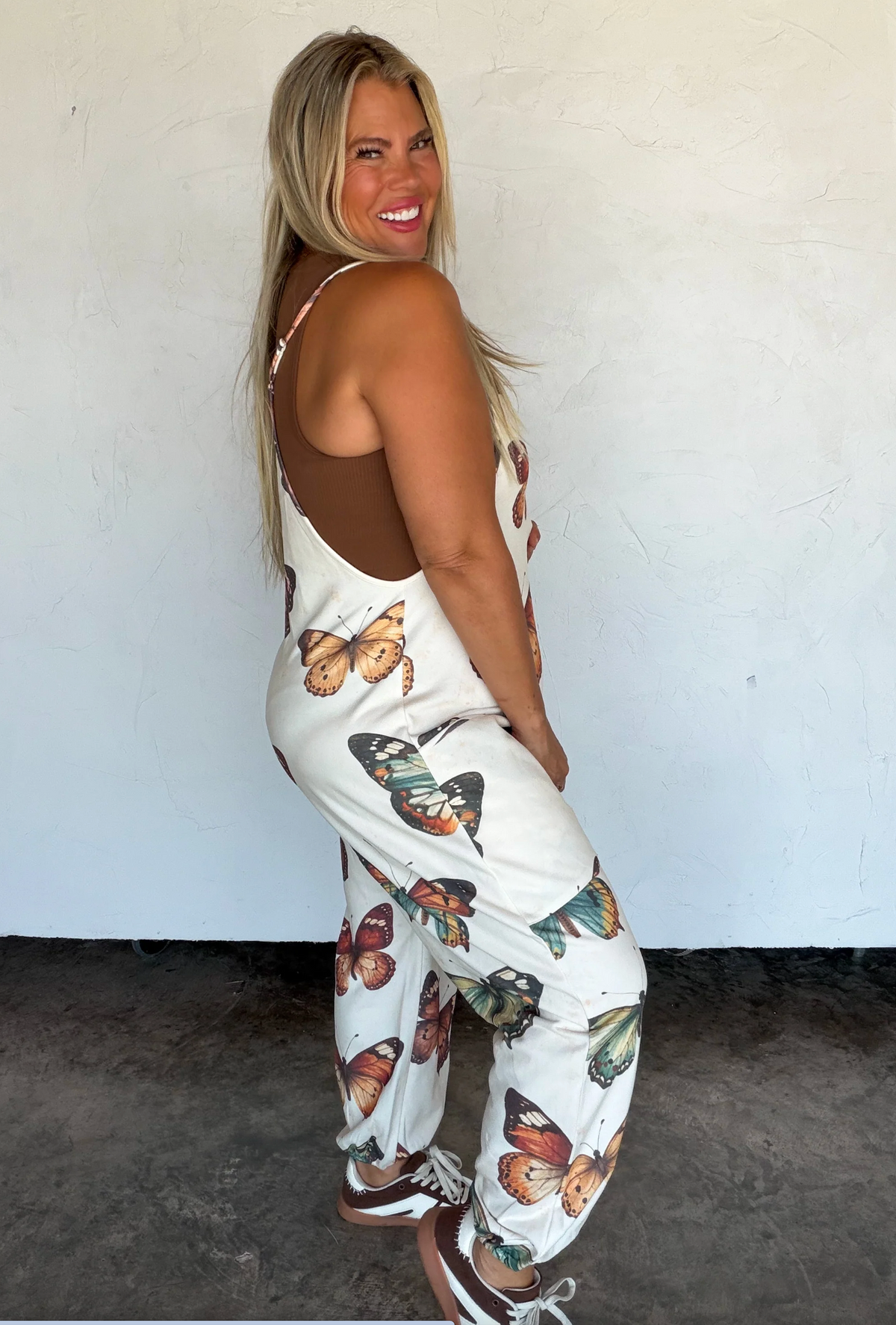 *PREORDER* BUTTERFLY ON REPEAT TERRY ROMPER