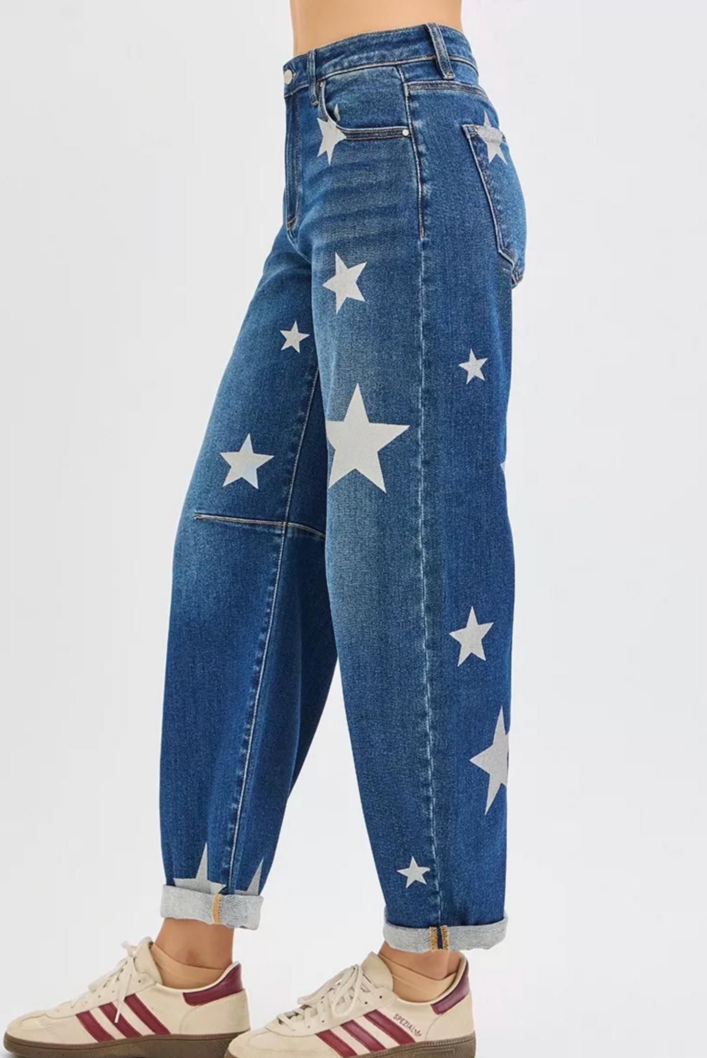 RISEN STAR BARREL JEANS