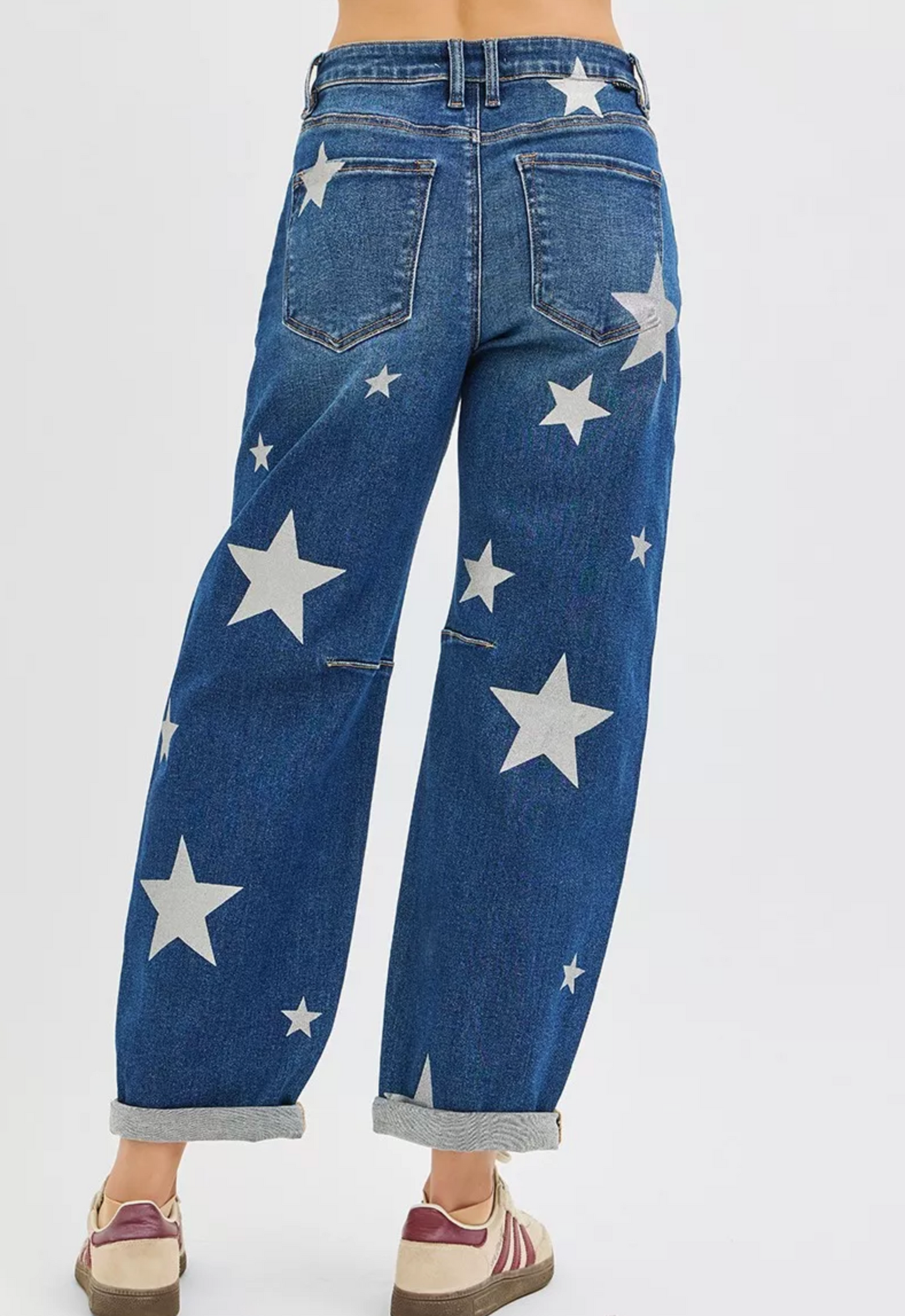 RISEN STAR BARREL JEANS