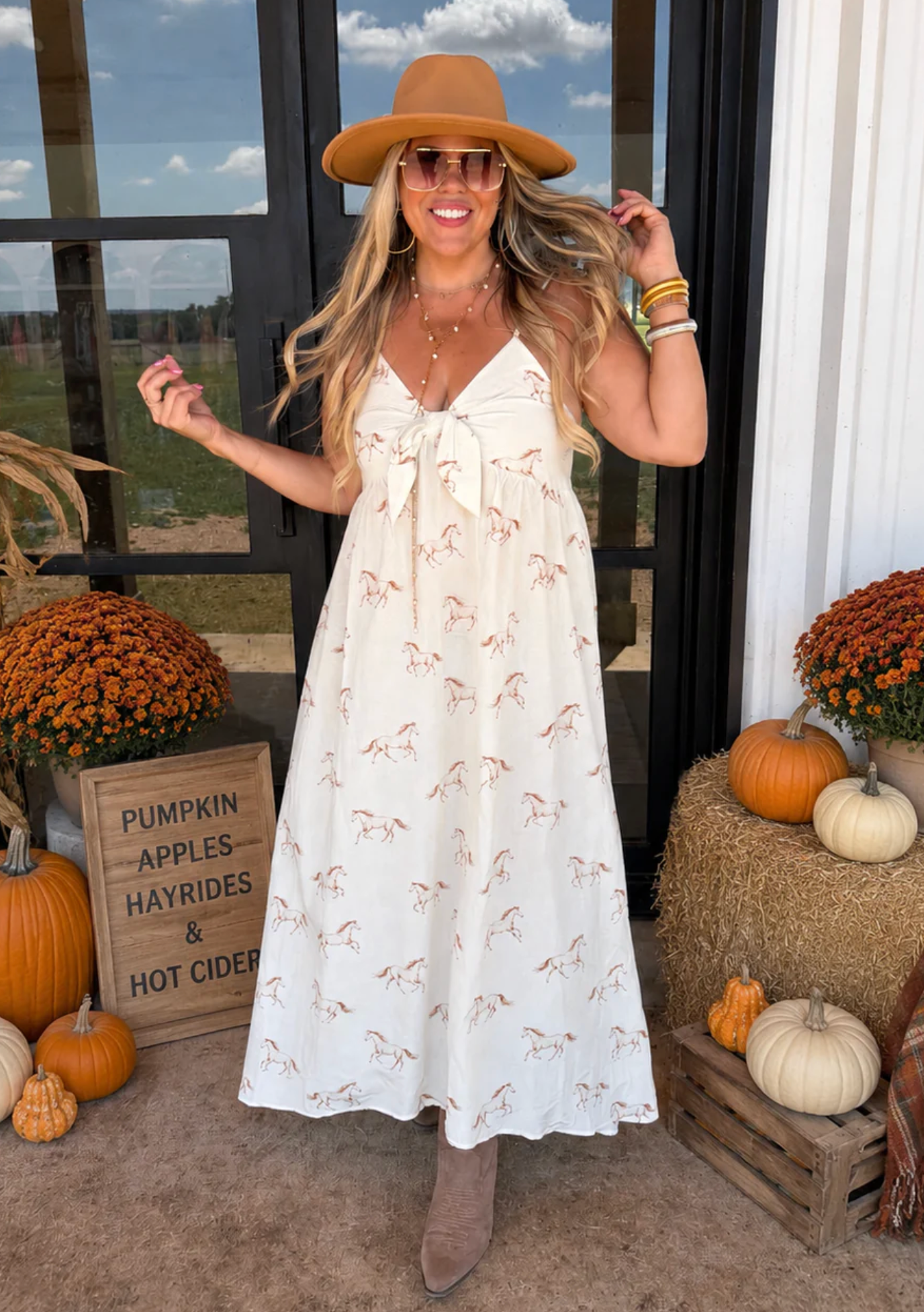 *PREORDER* WESTERN CHARM MAXI DRESS - THREE COLORS