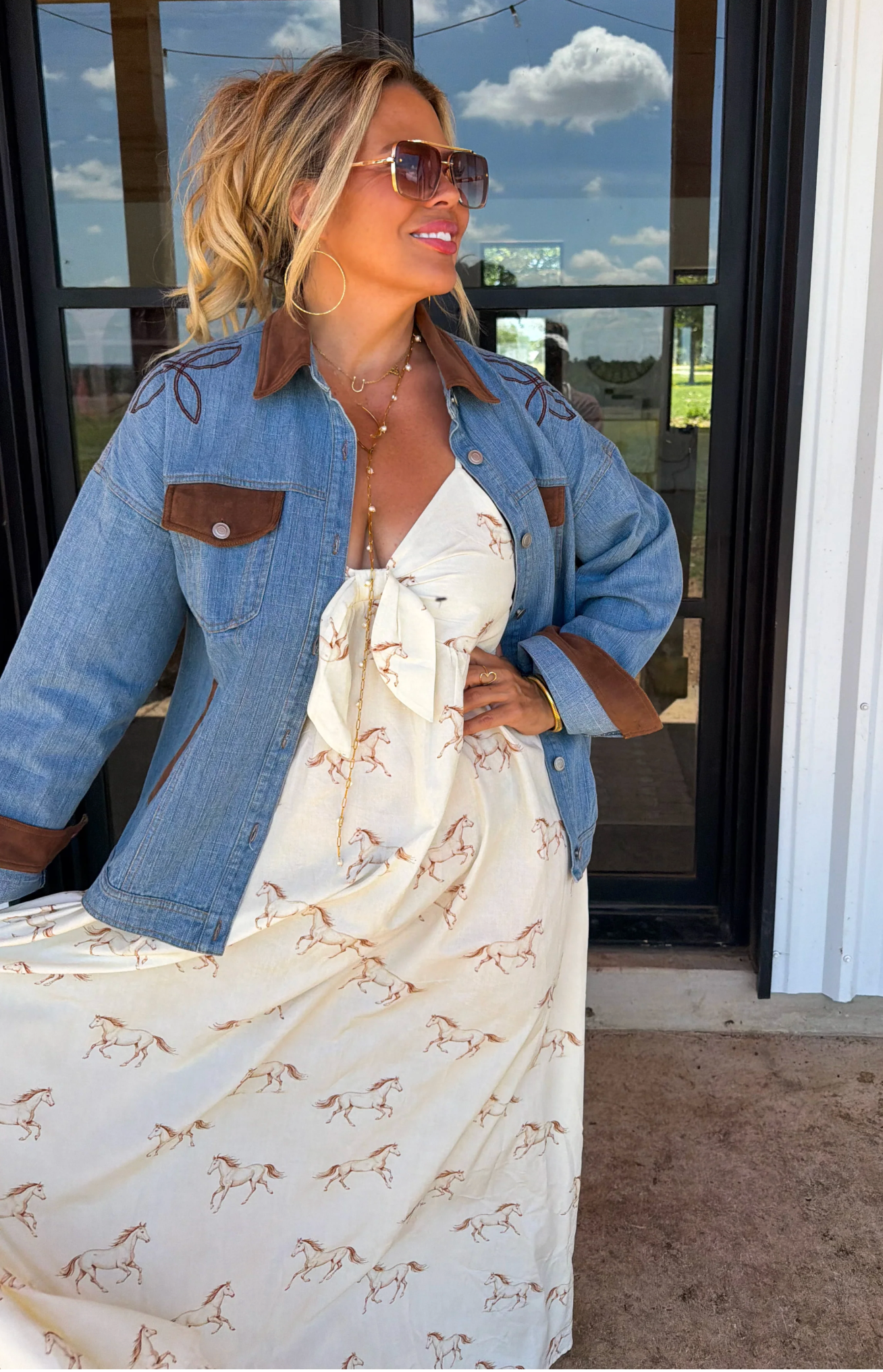 *PREORDER* WESTERN CHARM MAXI DRESS - THREE COLORS