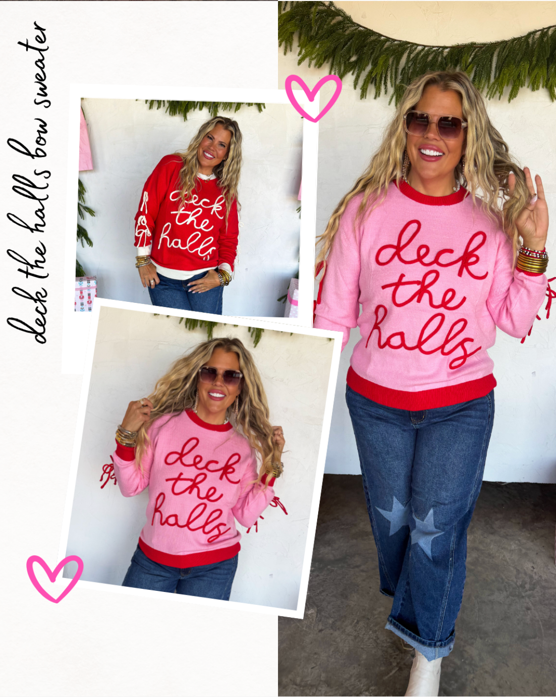*PREORDER* DECK THE HALLS BOW SWEATER - TWO COLORS