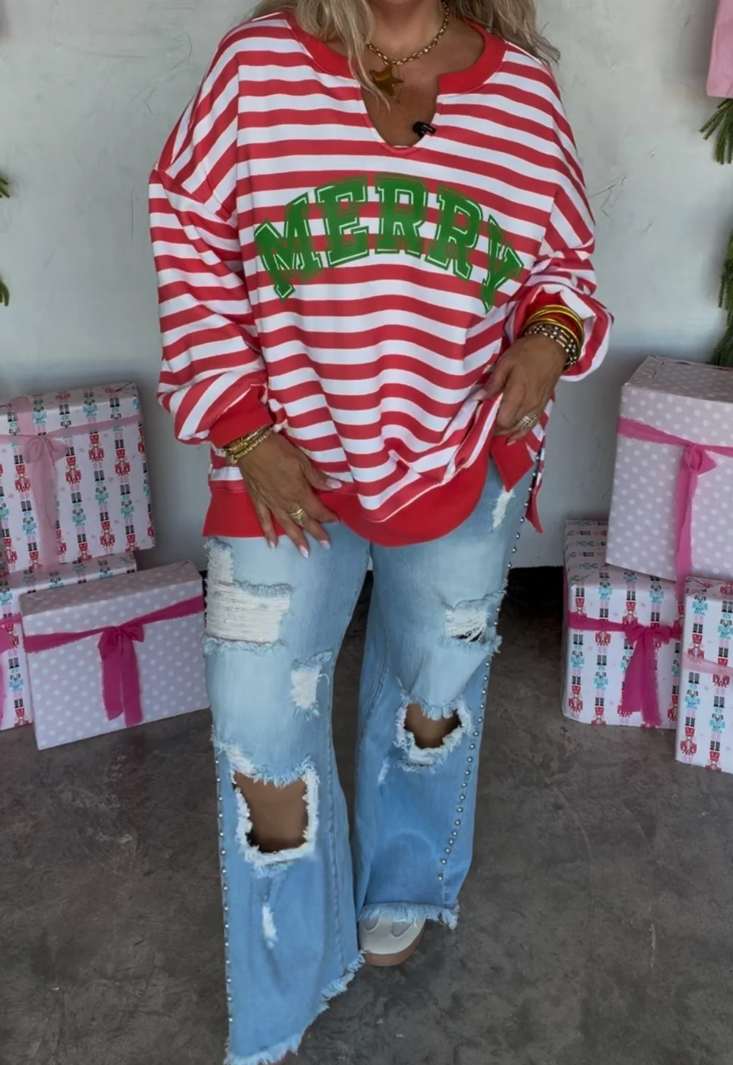 *PREORDER* JOLLY & MERRY OVERSIZED PULLOVER - THREE COLORS