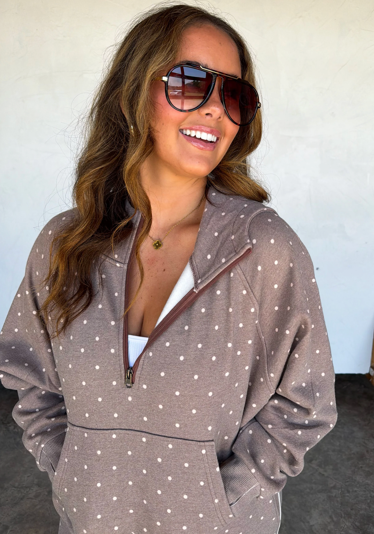 *PREORDER* POLKA DOT EASY DOES IT PULLOVER