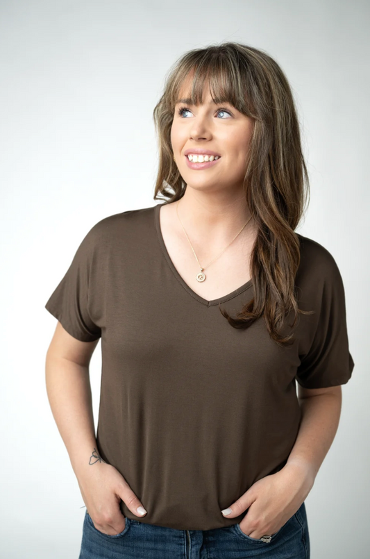 Chloe Cozy Top - Brown