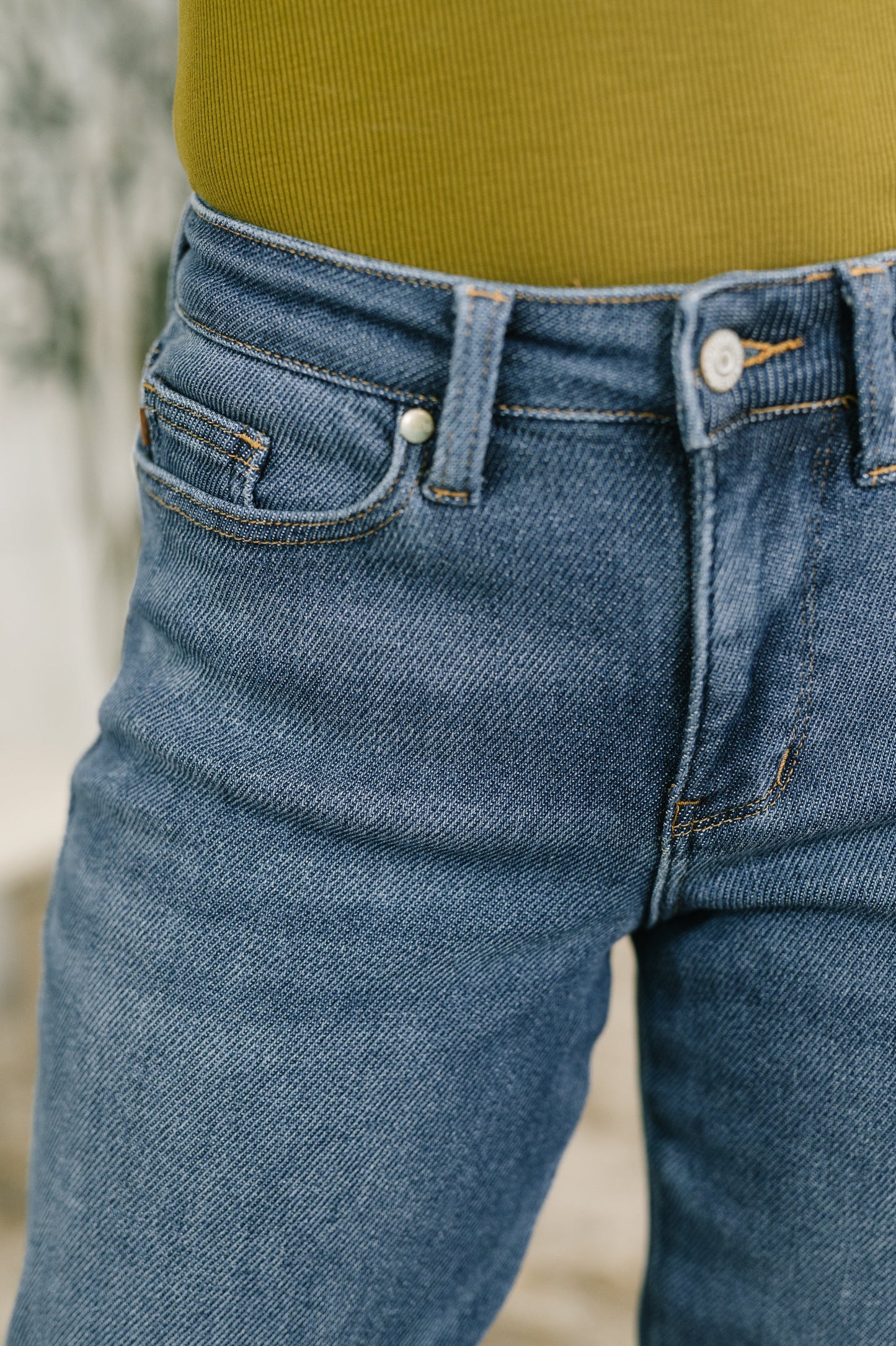 JUDY BLUE MID RISE BILLIE BOYFRIEND JEAN in DARK INDIGO