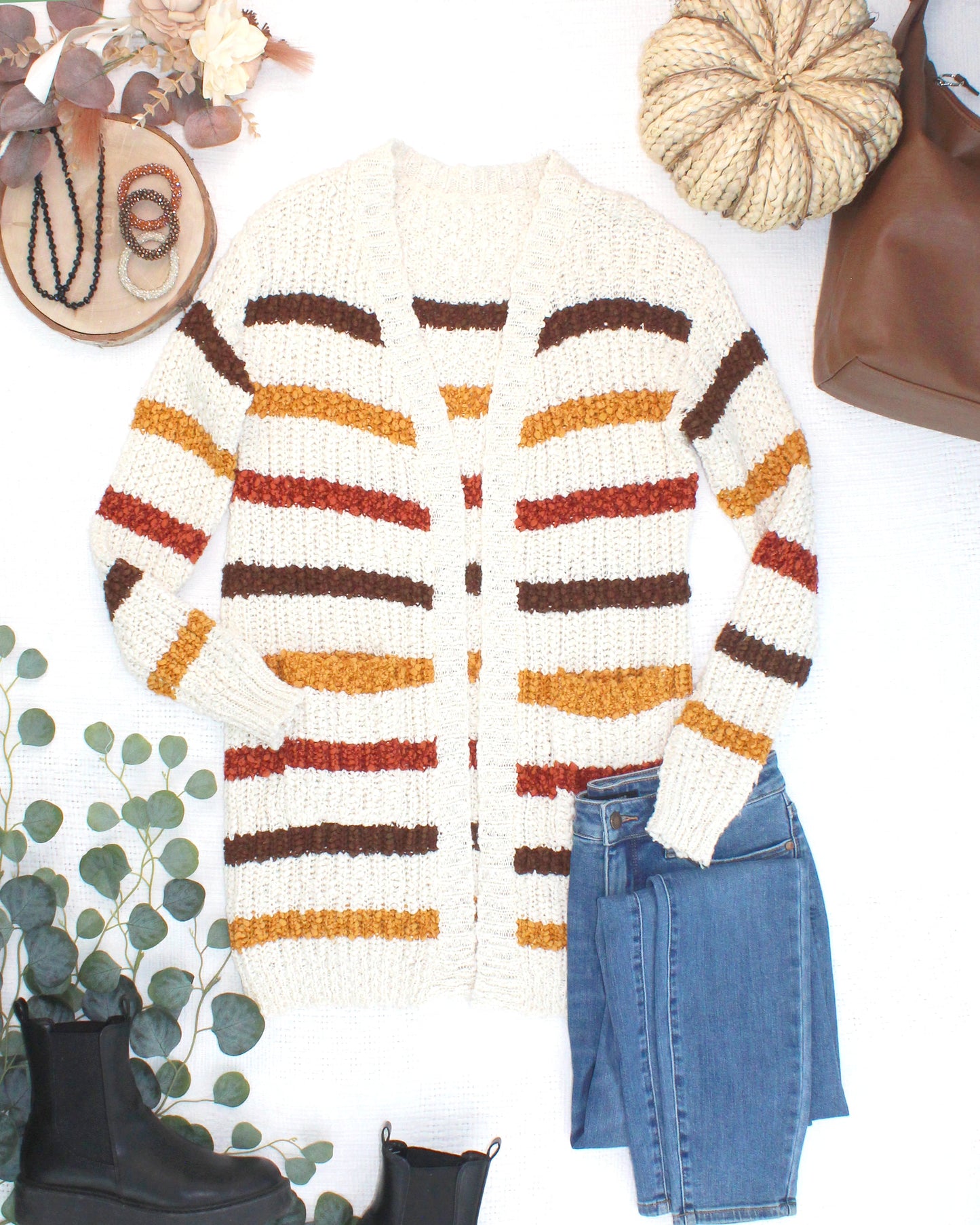 Fall Striped Cardigan
