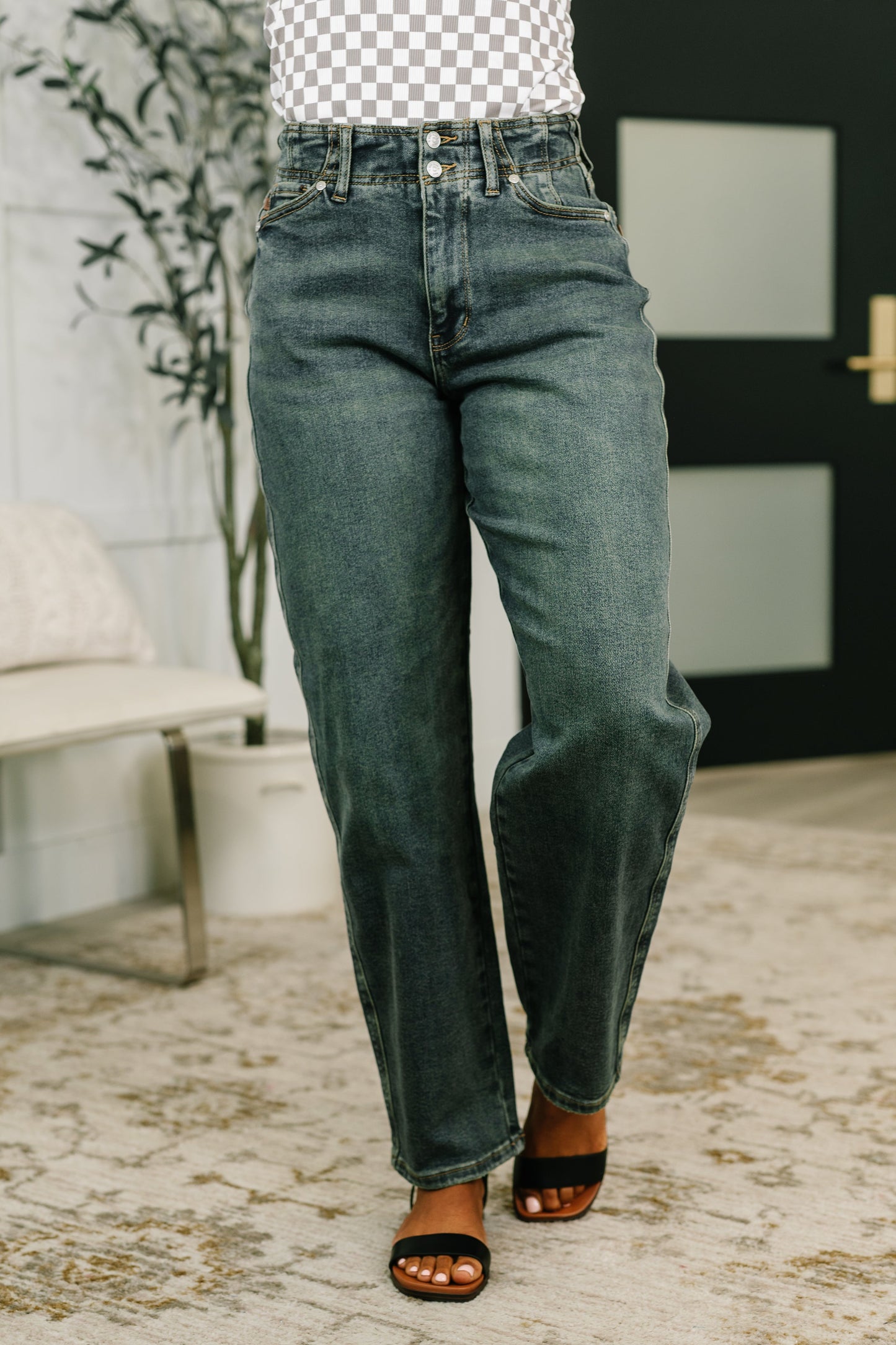 JUDY BLUE HIGH WAIST MARLOW JEAN w/ HOLLYWOOD WAIST