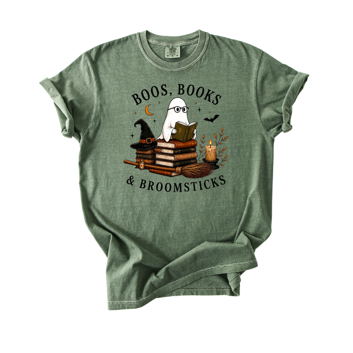 *PREORDER* BOOS, BOOKS & BROOMSTICKS - THREE COLORS