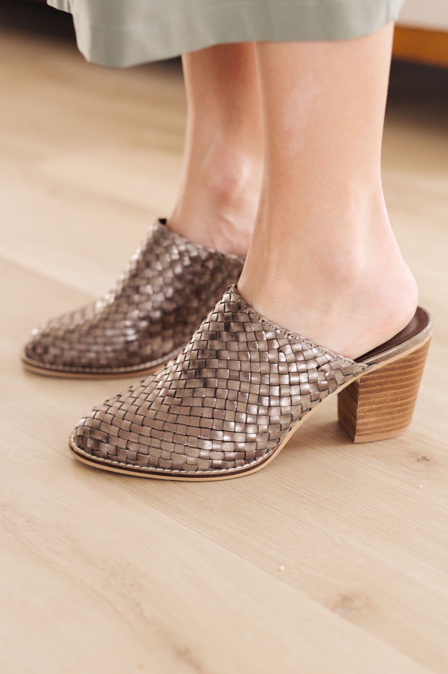 CORKY'S LIFE IS GOURD WOVEN MULES in BRONZE