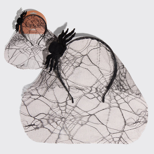 KITSCH VEIL HEADBAND - SPIDERWEB