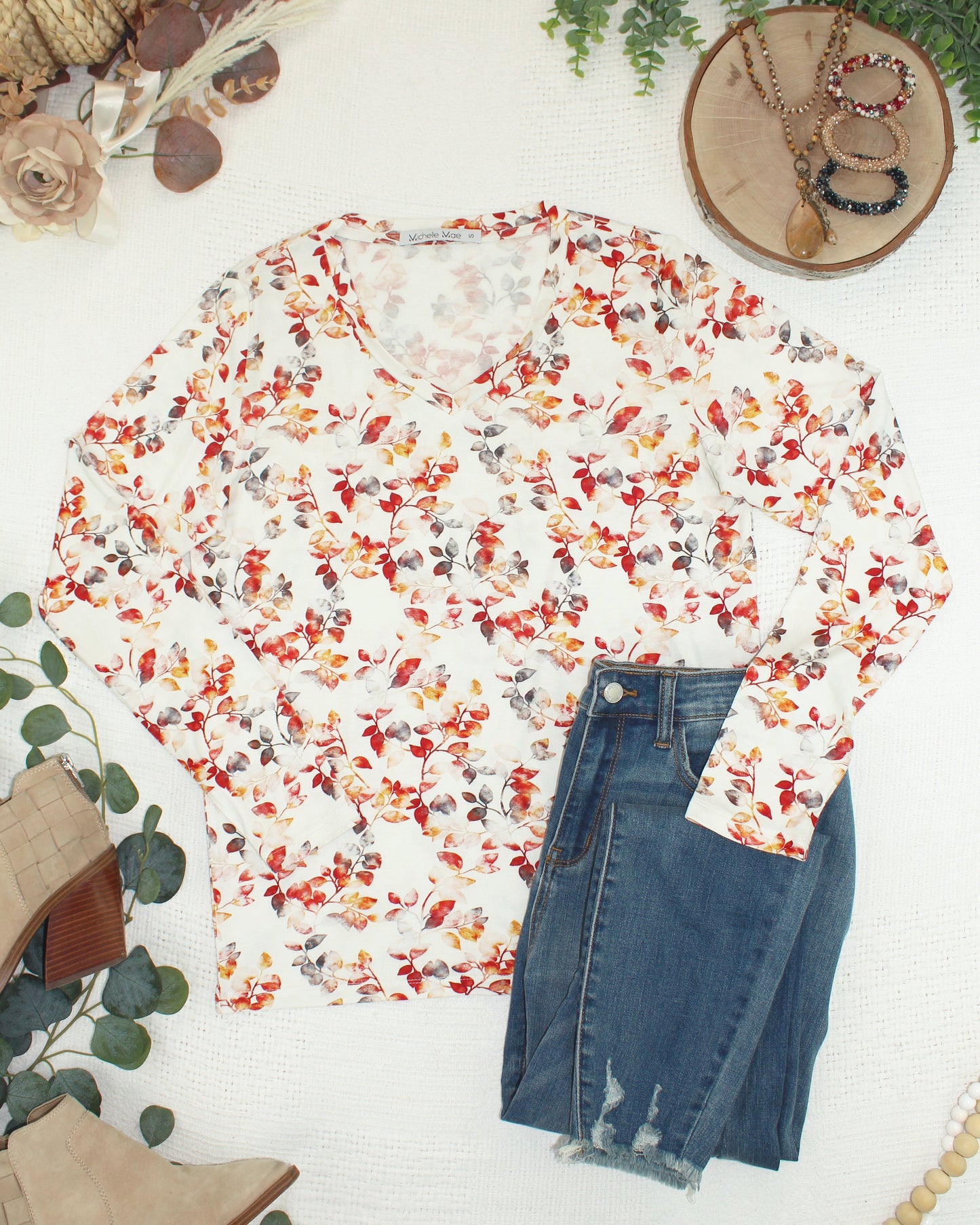 Larissa Long Sleeve - Autumn Watercolor