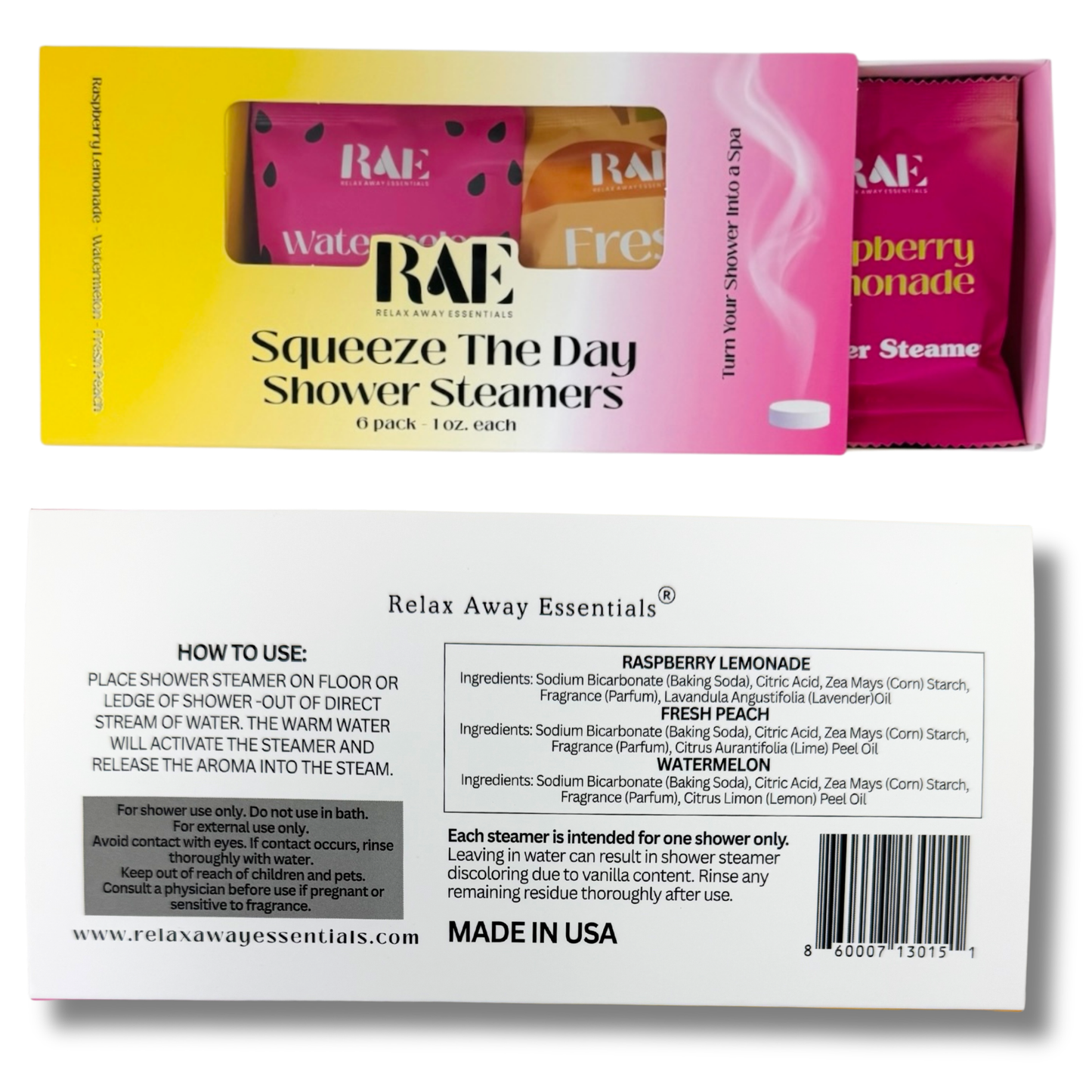 Squeeze The Day Fruity Shower Steamers