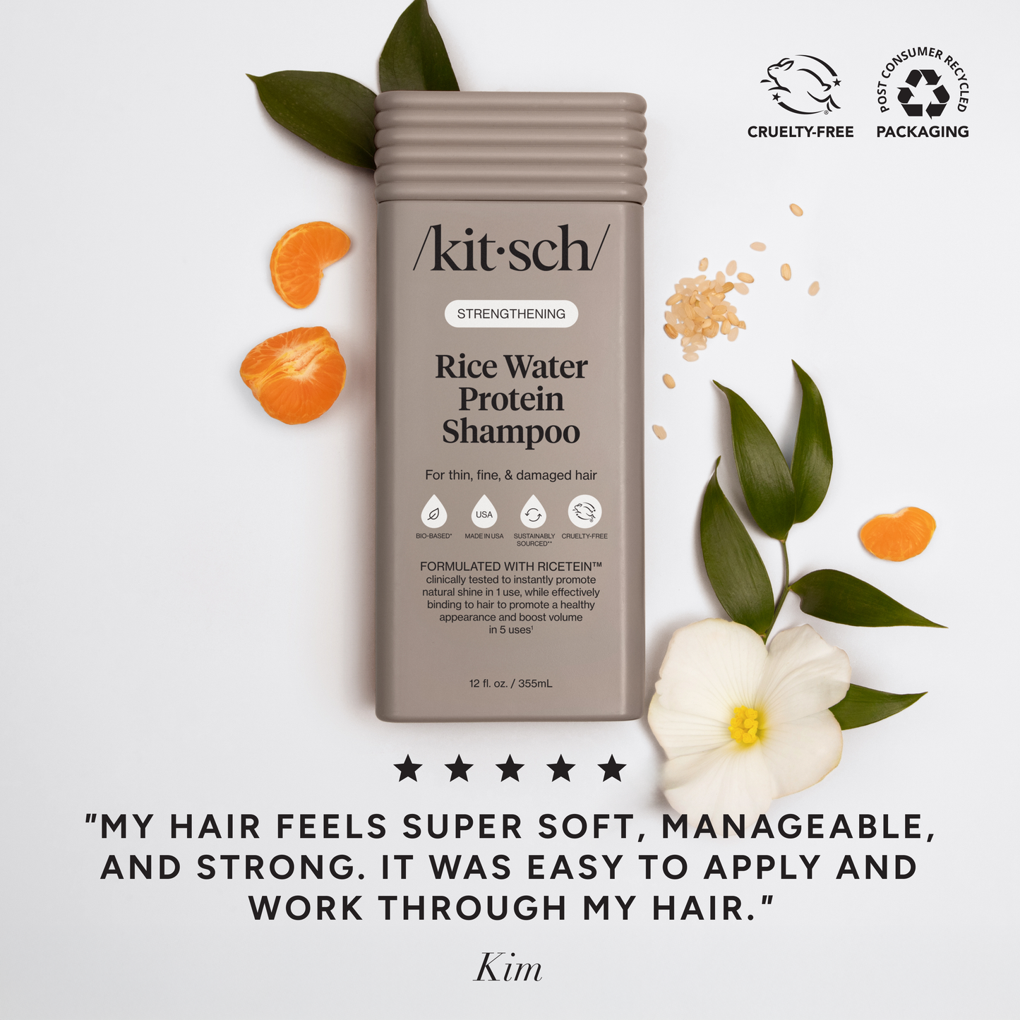 KITSCH STRENGTHENING RICE WATER SHAMPOO & CONDITIONER COMBO