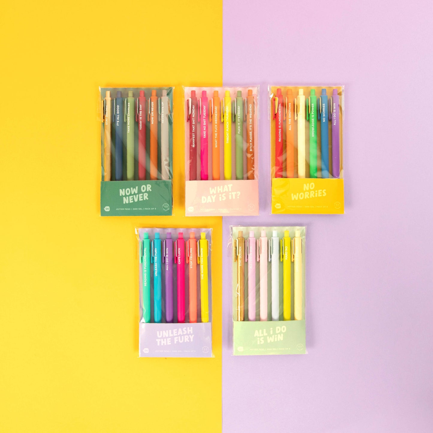 JOTTER GEL PENS - WHAT DAY IS IT? - SIX PACK