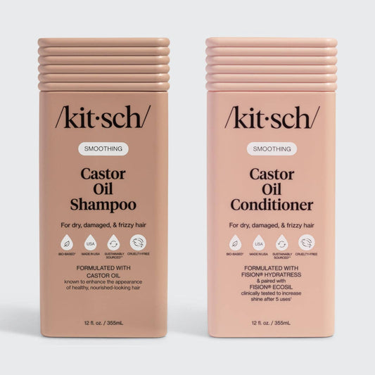 KITSCH SMOOTHING CASTOR OIL SHAMPOO & CONDITIONER COMBO