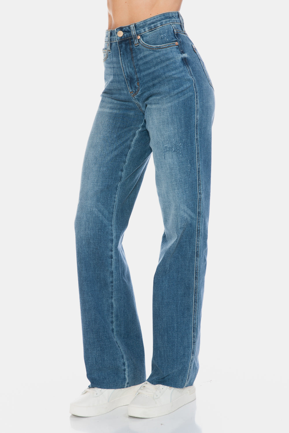 JUDY BLUE HIGH RISE TUMMY CONTROL STRAIGHT LEG JEANS