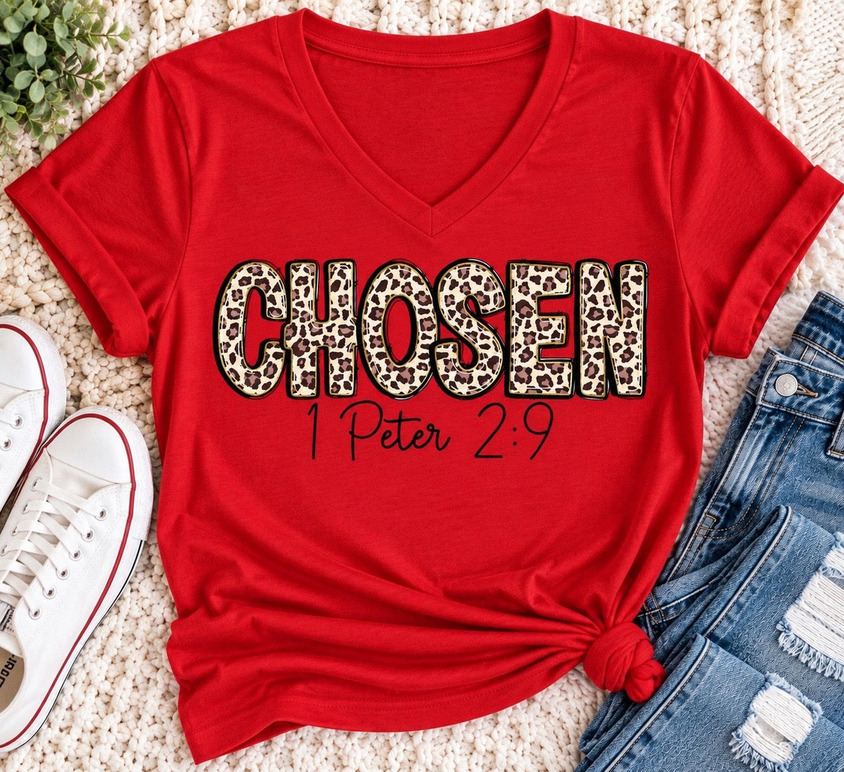 Chosen 1 Peter 2:9 Graphic Apparel