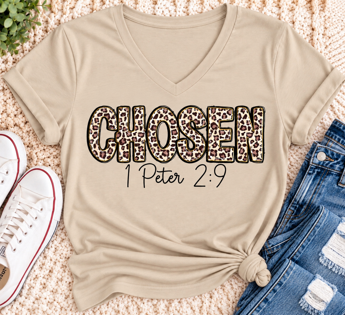 Chosen 1 Peter 2:9 Graphic Apparel