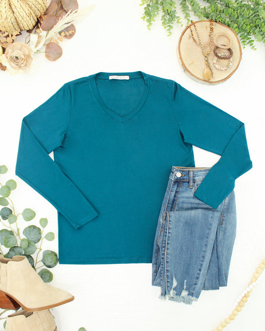 Larissa Long Sleeve - Teal