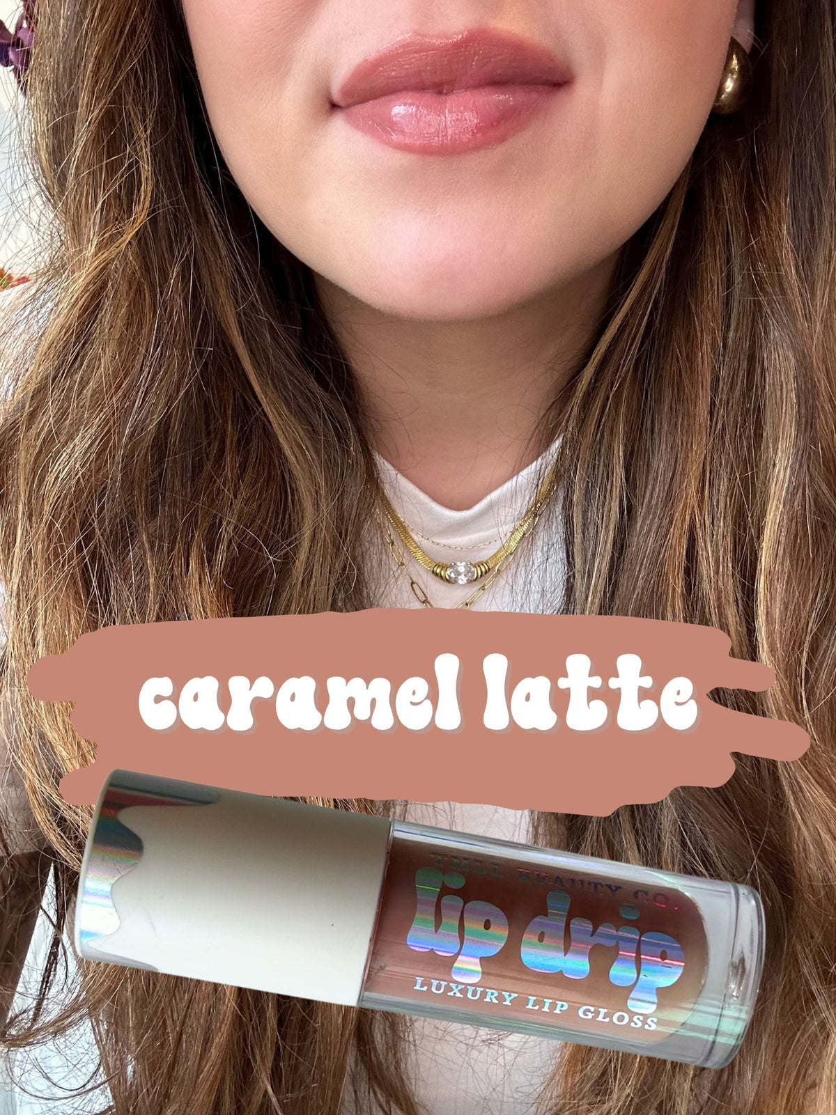 TMLL Lip Drip Luxury Gloss-250 - TMLL Beauty Co - Makeup-TMLL Beauty Co-Caramel Latte-[option4]-[option5]-[option6]-Leather & Lace Boutique Shop
